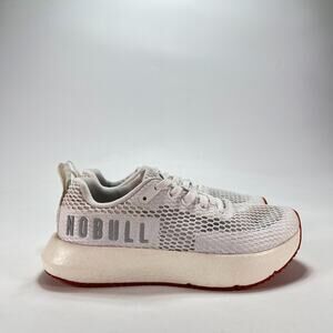NOBULL Mesh Runner White Gum Lightweight Lace Up Training Shoes Women's Size 5